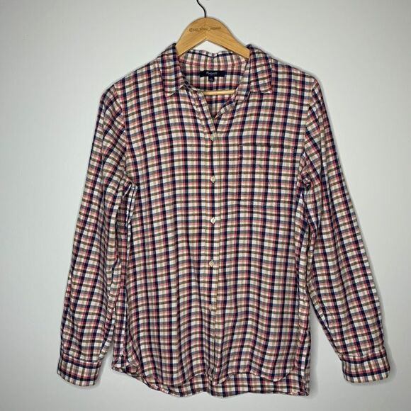Madewell boyfriend flannel shirt. Large - Picture 4 of 7